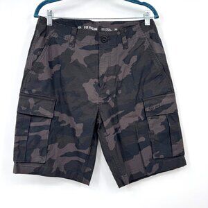 FOX Racing SLAMBOZO Cargo Shorts 2.0  Men Sz 30 Ripstop Black Camo 9”